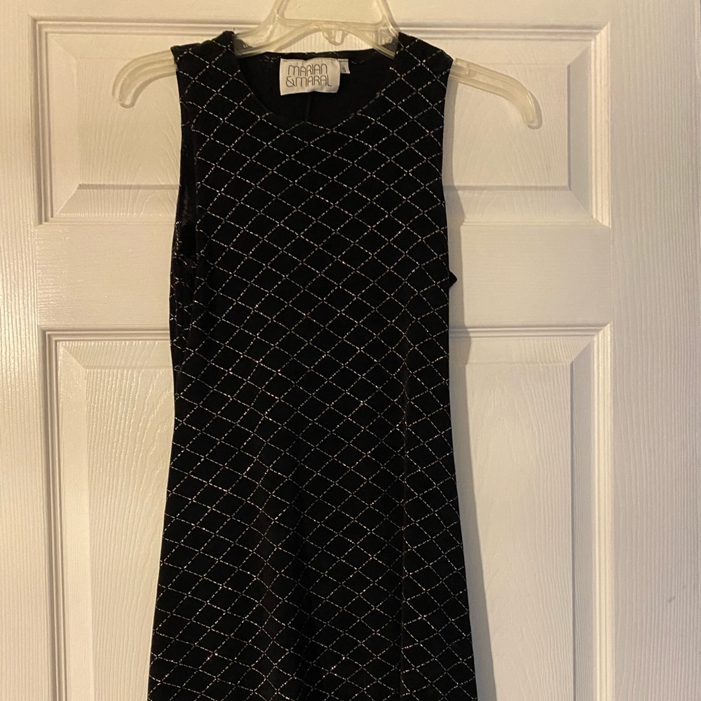 Marian & Maral black w silver sparkle dress
